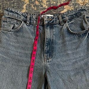Zara Blue Straight Leg Women's Jeans FLAWED